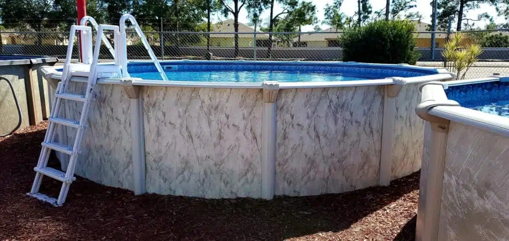 above ground pool