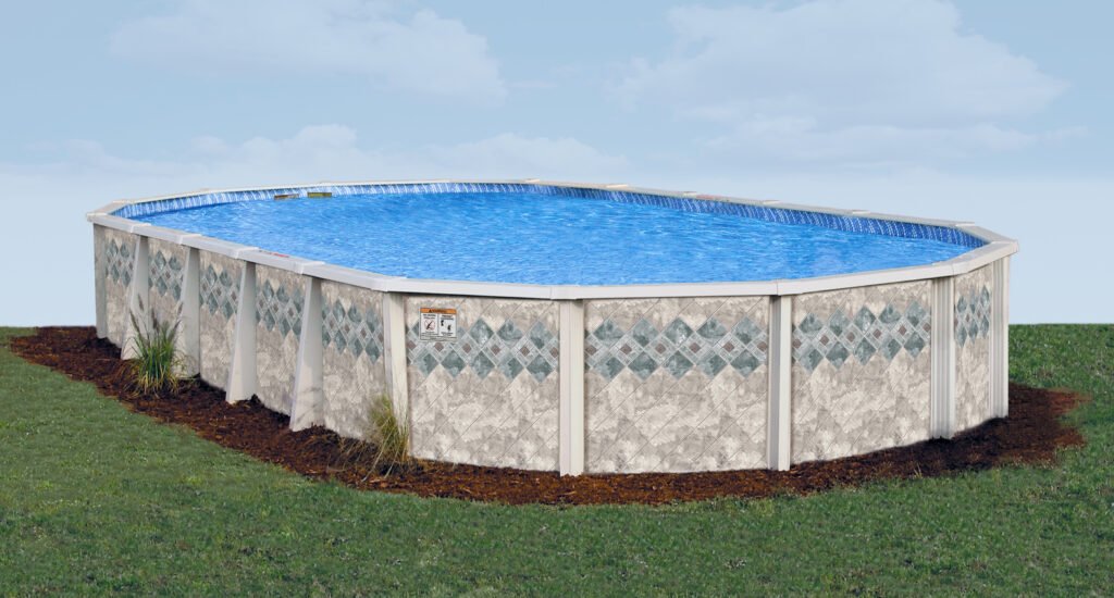 copper canyon oval steel above ground pool