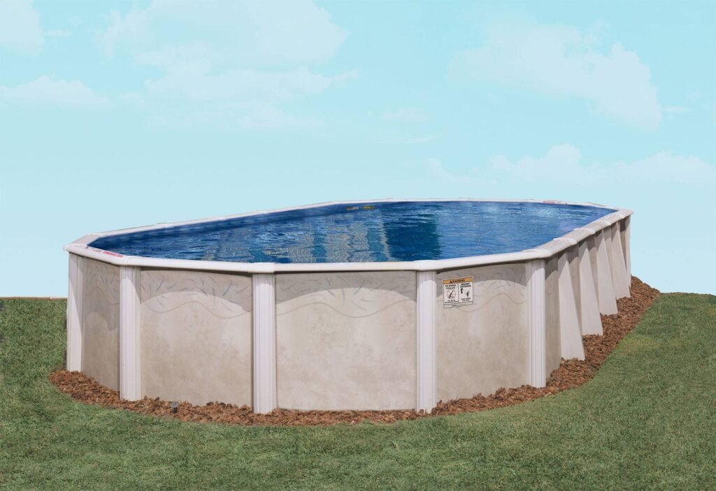desert spring oval resin above ground pool