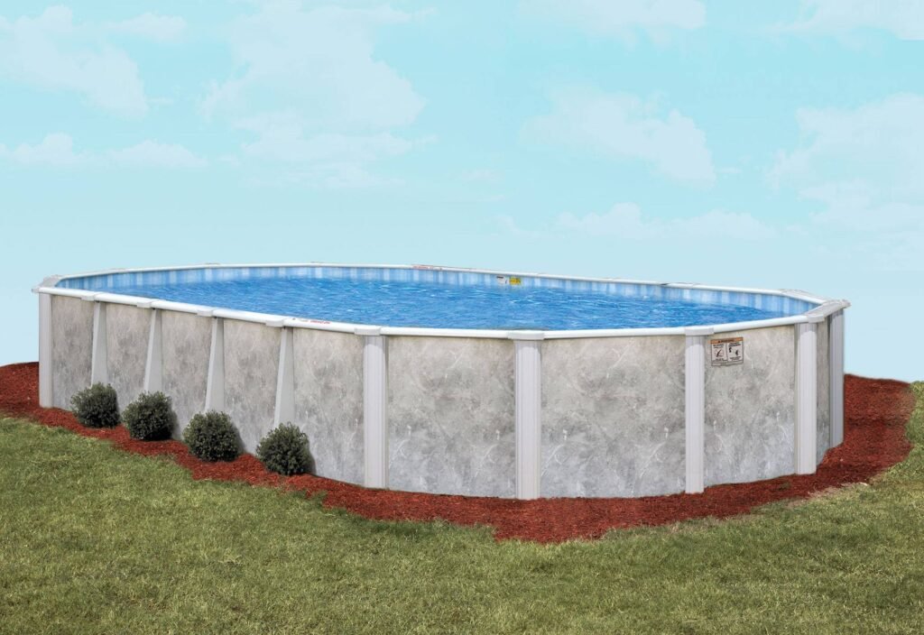 Pearl River Oval Resin above ground pool
