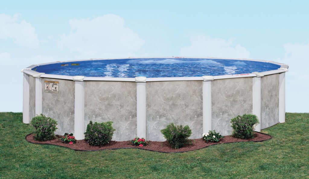 Pearl River Round Resin above ground pool