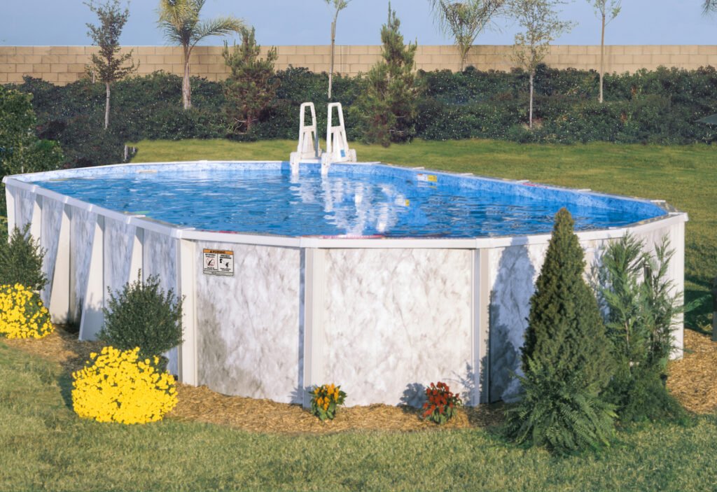 Silver Lake Oval Steel above ground pool
