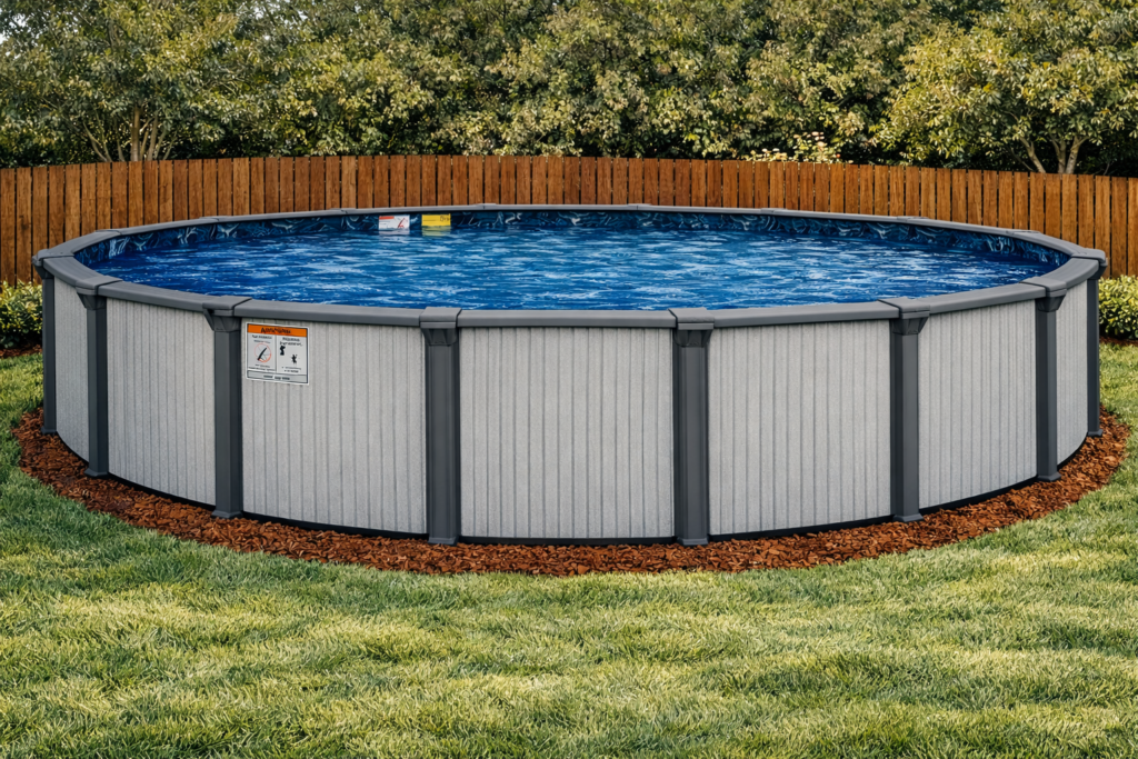 SummerNites Round Resin above ground pool